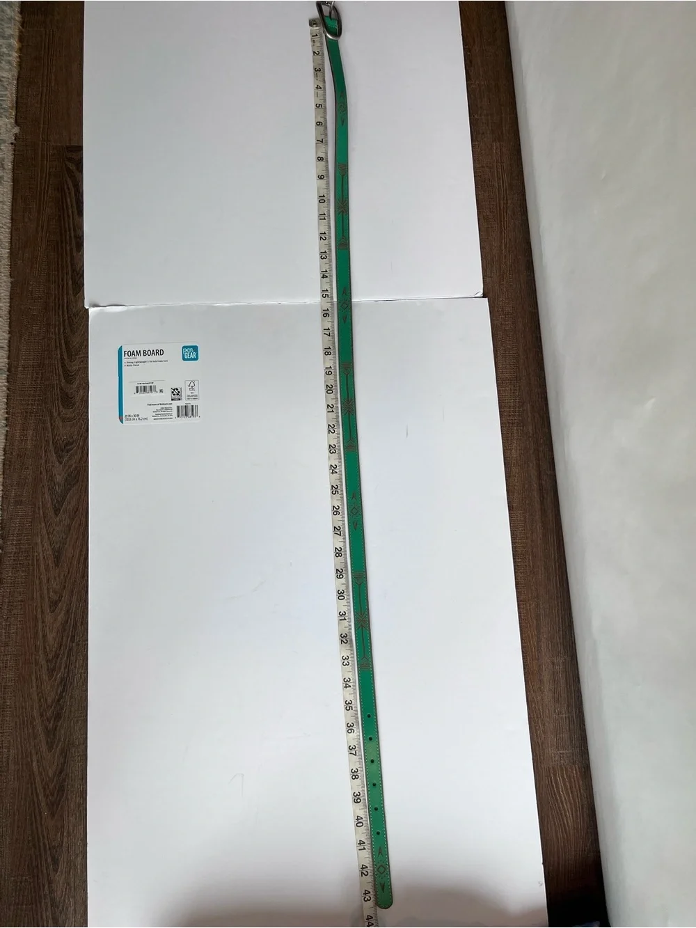 Green Leather Skinny Belt Boho Southwestern